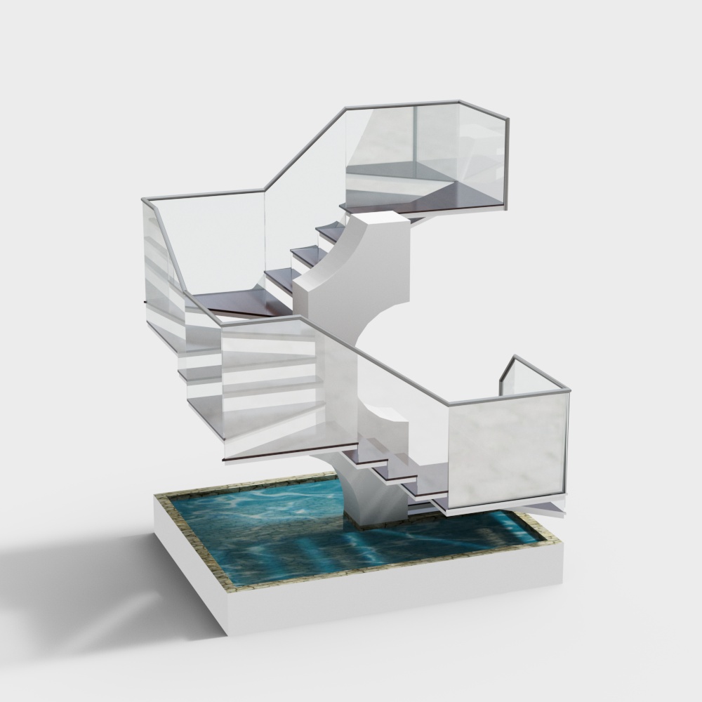 모던 야외 계단