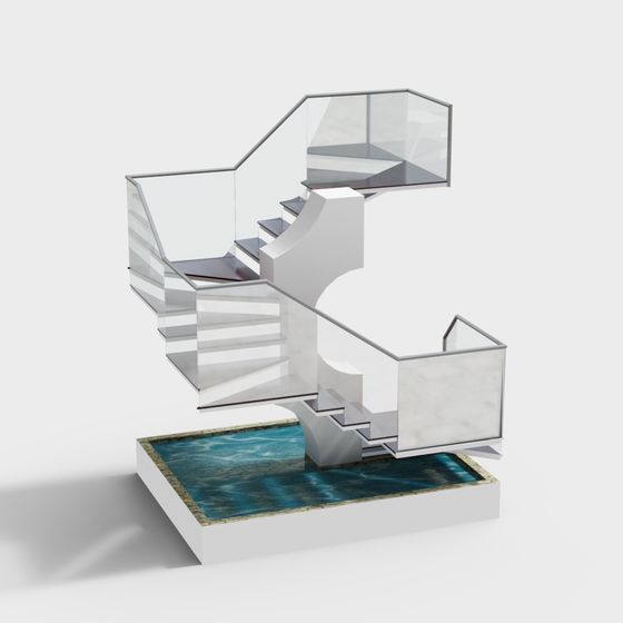 모던 야외 계단