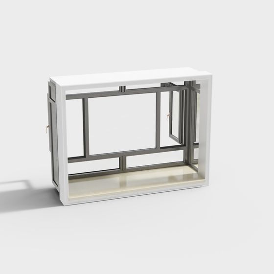 Low Poly Window 3D model for Modern Aesthetics