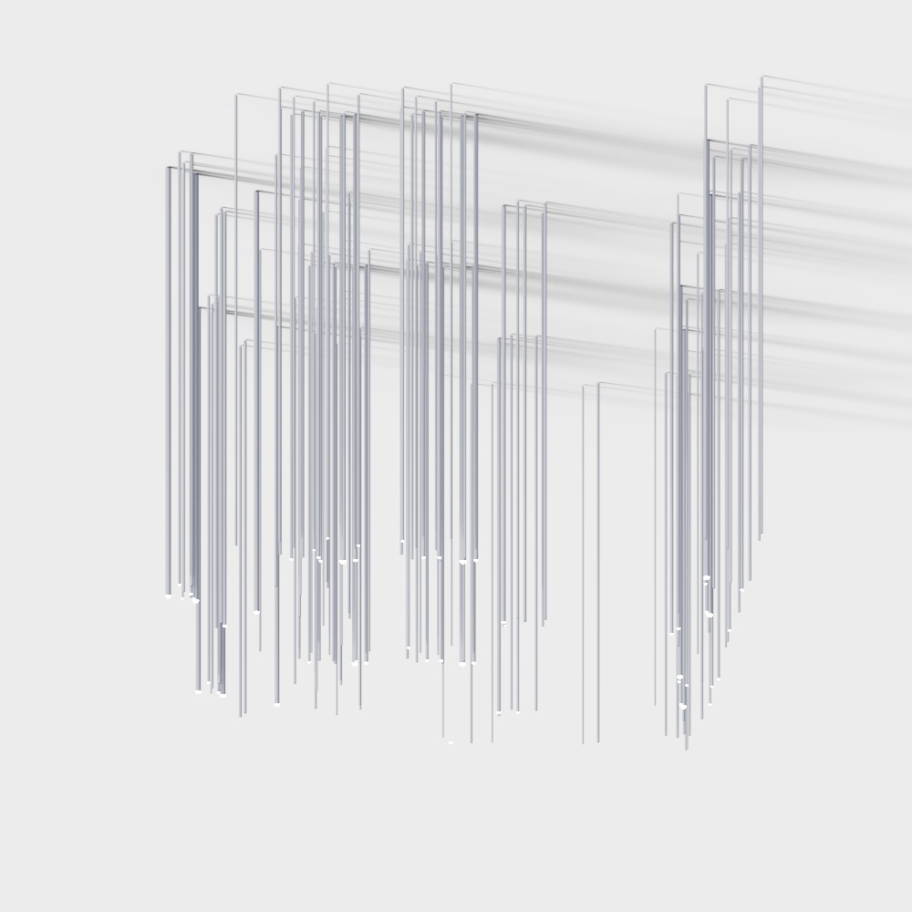 Modern living room chandelier