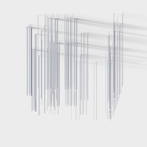 Flowing Light Low-Poly 3D model