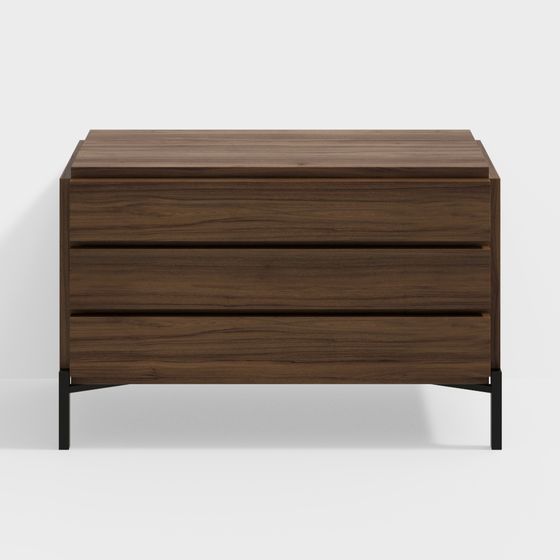 Mid-Century Modern Dresser 3D model