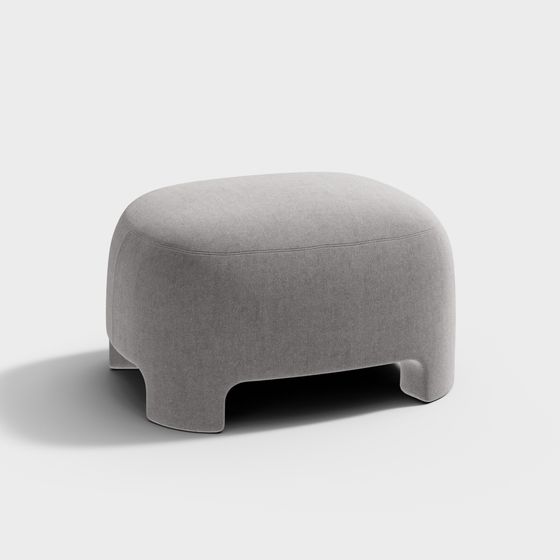 Cozy Ottoman 3D model