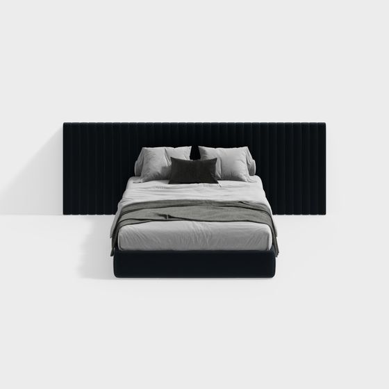 Modern Minimalist Bed Frame 3D model