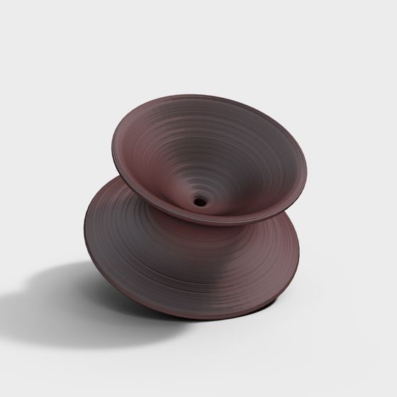 Stylish Spiral Vortex 3D model for Design and Games