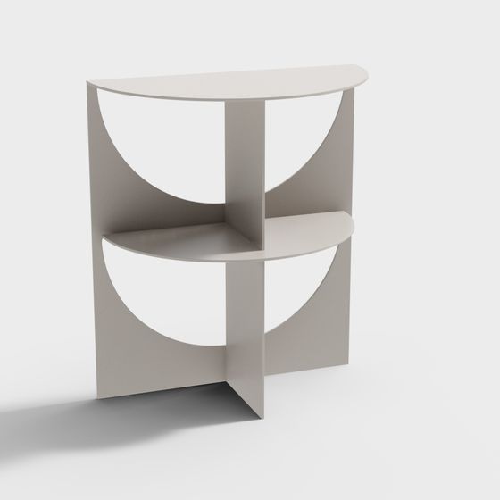 Stylish Low-Poly Side Table 3D Model