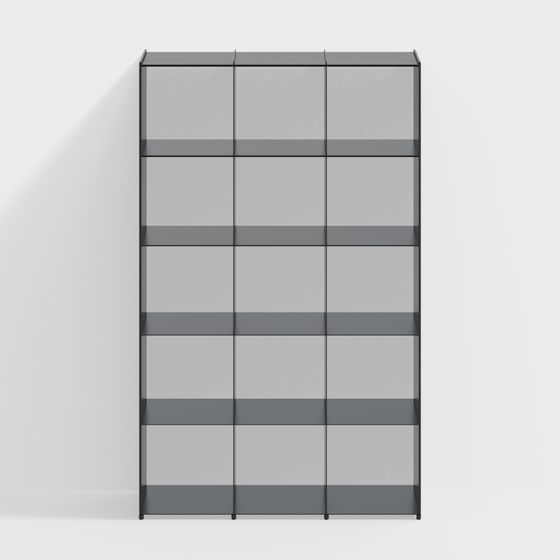 Modern Minimalist Bookshelf 3D model