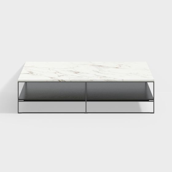 Elegant Marble Coffee Table 3D model