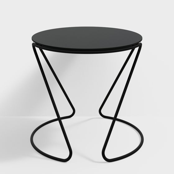Sleek Low-Poly Side Table 3D model