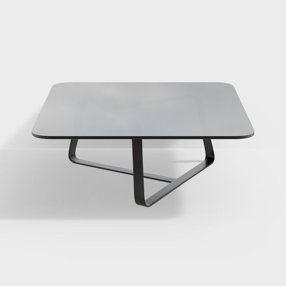 Floating Glass Table 3D model