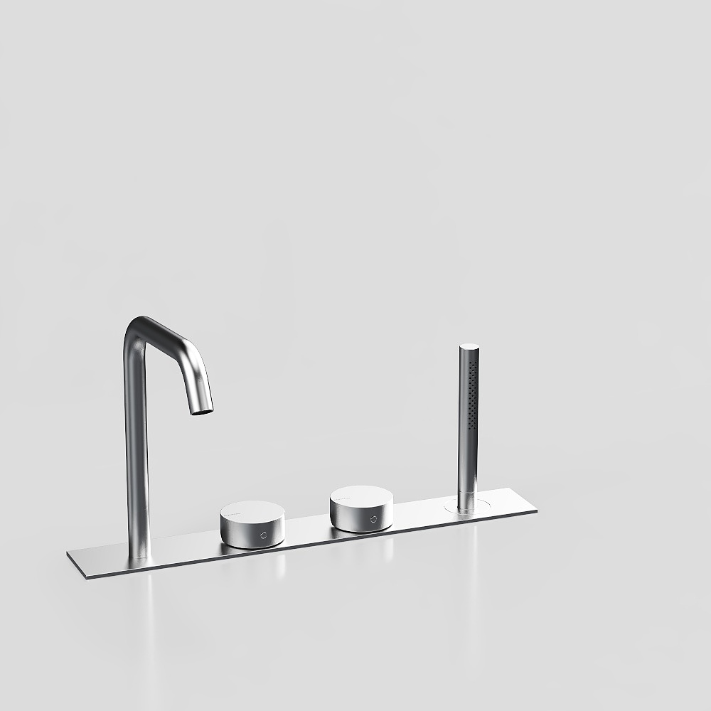 Robinet de baignoire en métal moderne