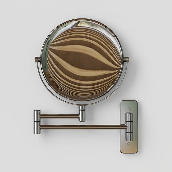 Stylish 3D Mirror Model for Modern Interiors