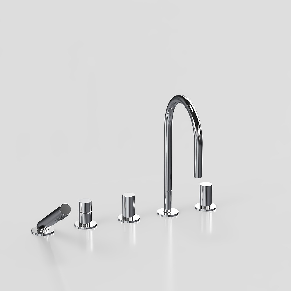 현대적인 금속 수전