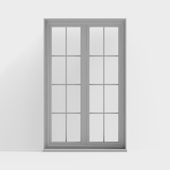 Modern Glass Door 3D model
