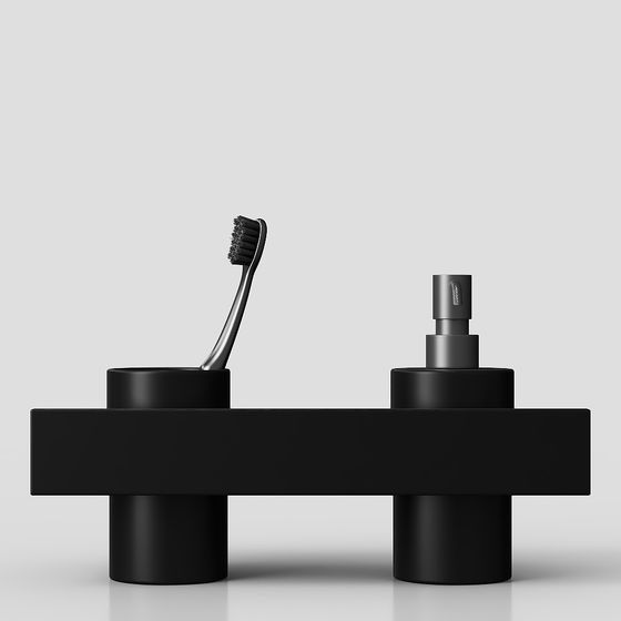 Elegant Bathroom Storage Rack 3D Model