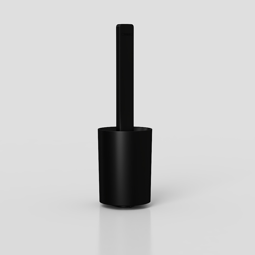 Modern black toilet brush