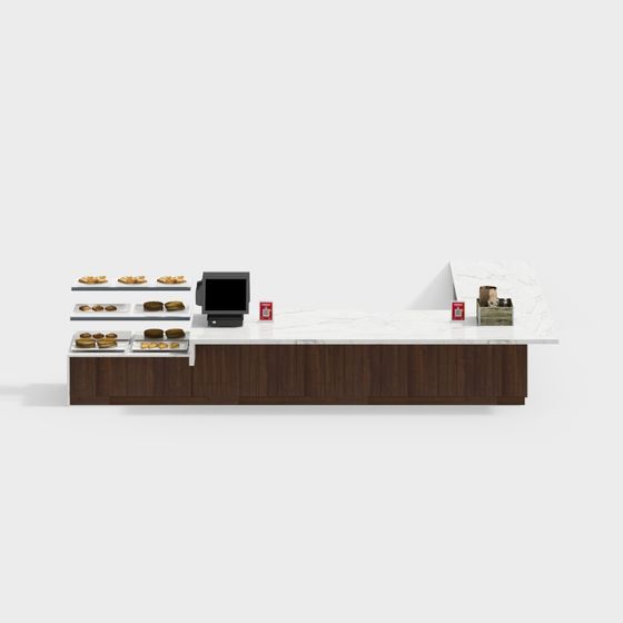 Bread Shop Counter 3D model