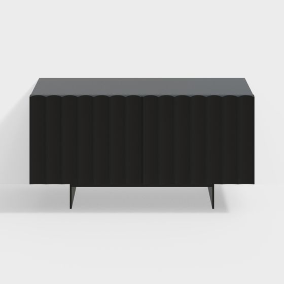 Sleek Storage Cabinet 3D model