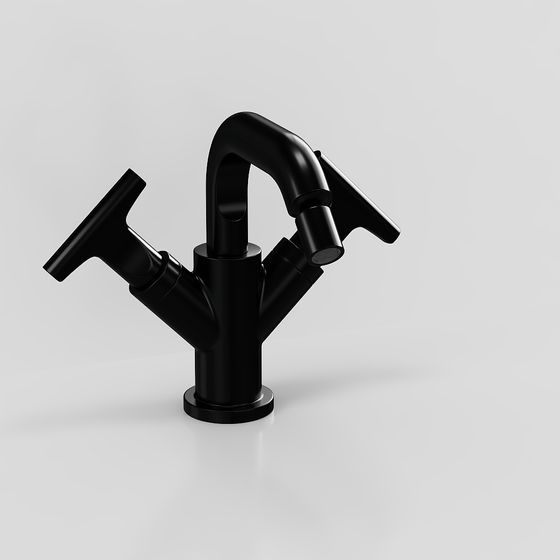 Sleek Low Poly Faucet 3D model