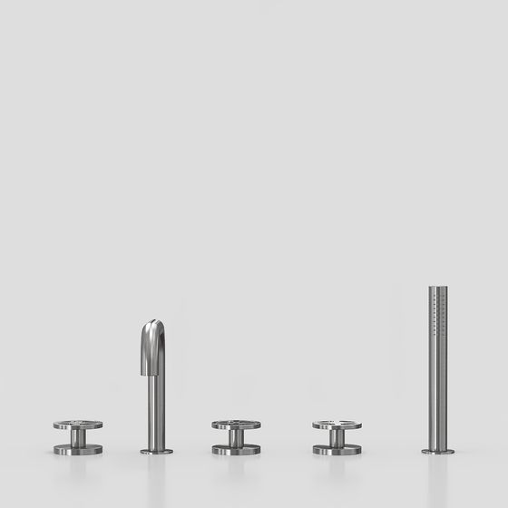 Elegant Low-Poly Metal Column 3D Model