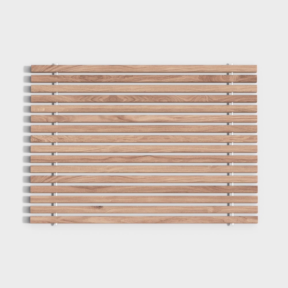 Modern solid wood floor mat