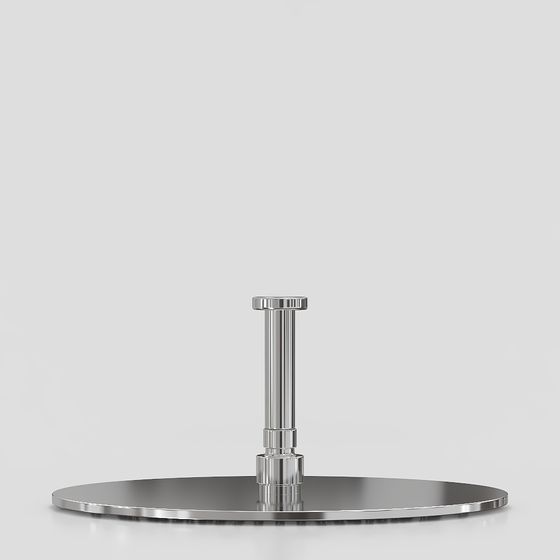 Low-Poly Column Base Light 3D model