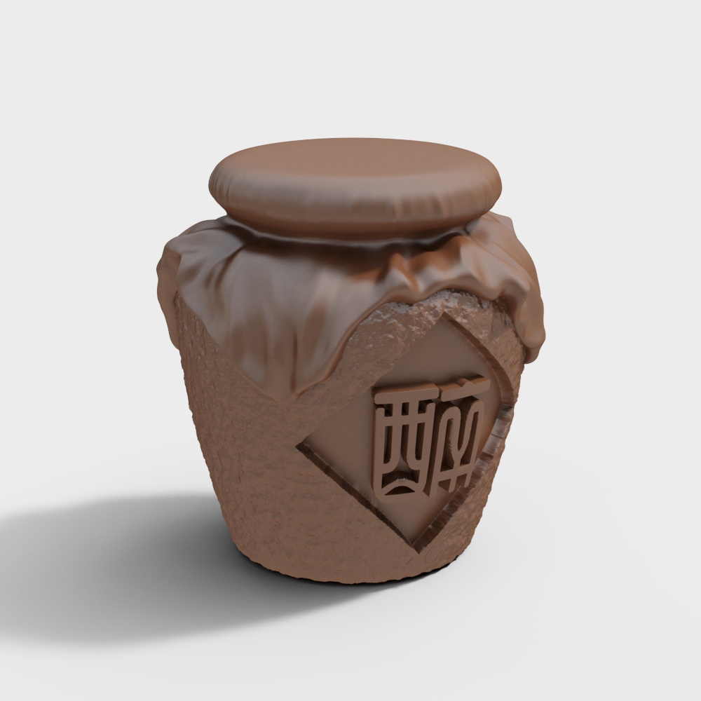 Timeless Jar Low-Poly 3D model