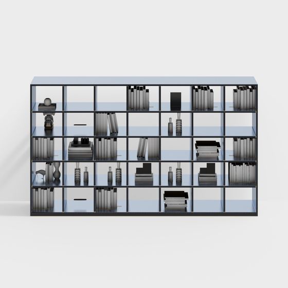 ชั้นวางหนังสือสไตล์มินิมัลลิสต์ทันสมัย