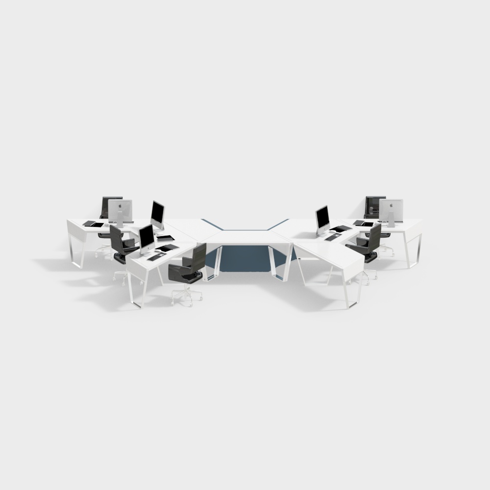 Combinazione di scrivania nell'area ufficio moderna