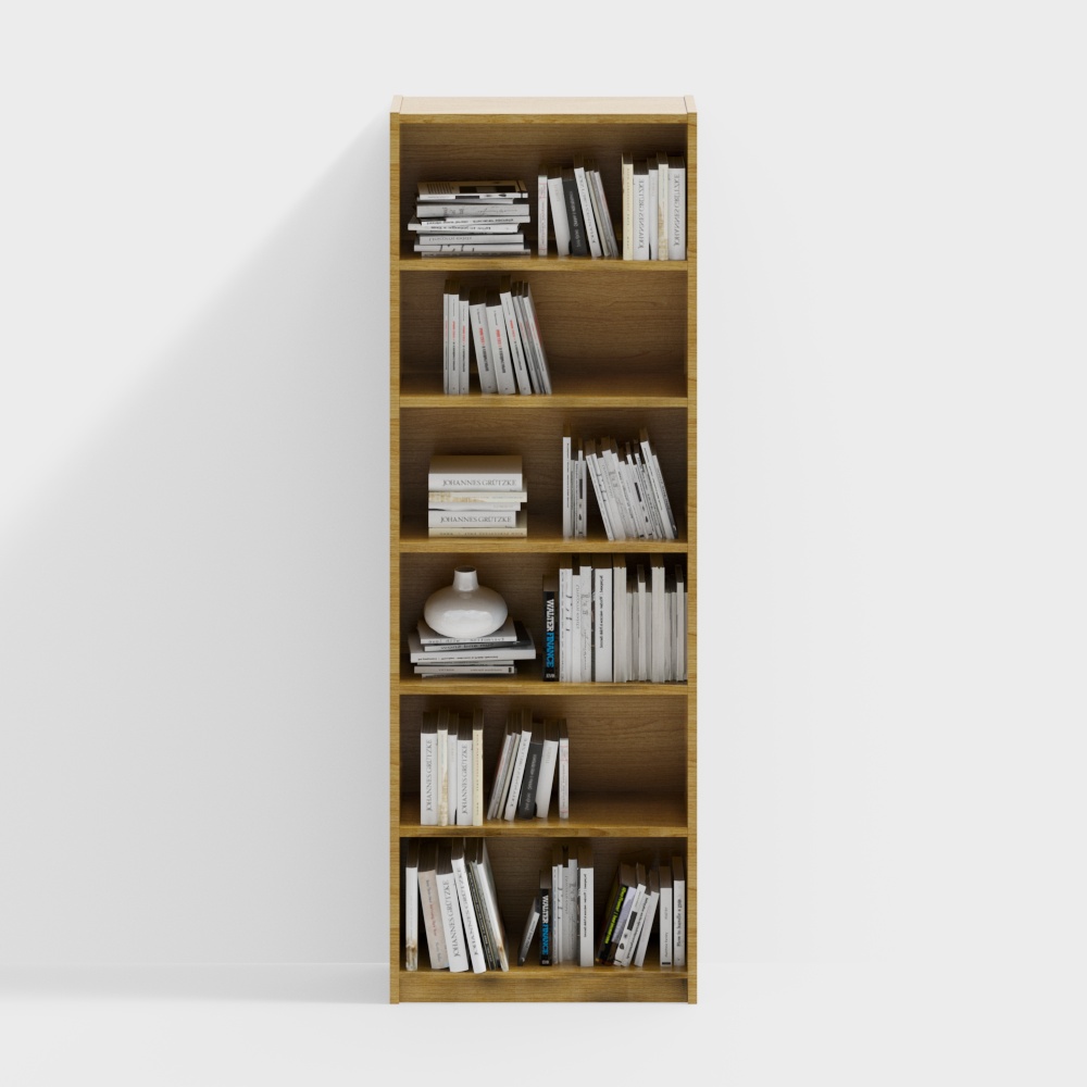 Modern Solid Wood Bookshelf