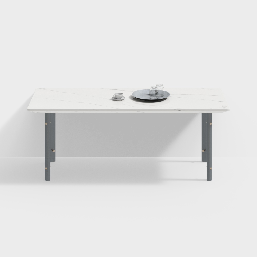 Modern Wooden Square Dining Table