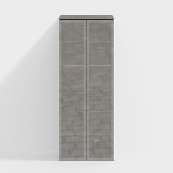 Stylish Minimalist Storage Cabinet 3D model