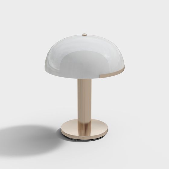 Elegant Mushroom Lamp 3D model