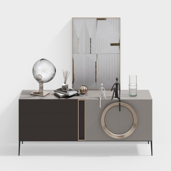 Urban Minimalist Side Cabinet 3D model