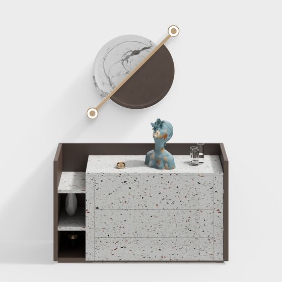 Armario de Entrada de Terrazzo Moderno