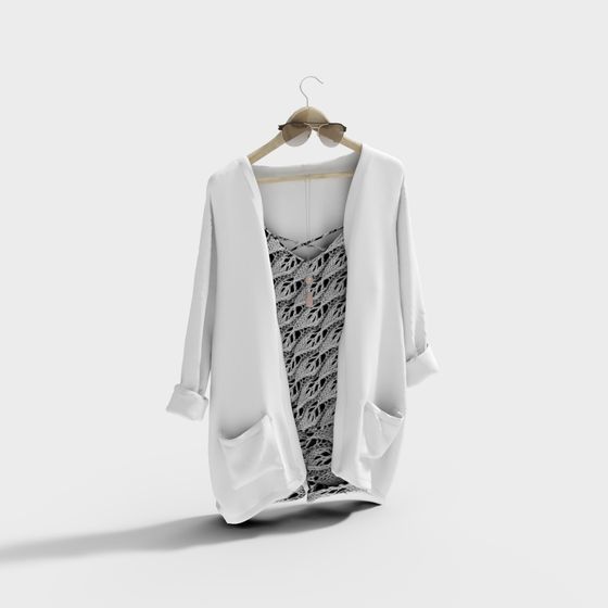 Stylish Light Robe 3D model for Creative Projects