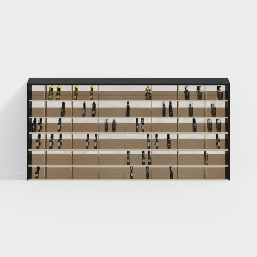 Leicht luxuriöser Wein Schrank