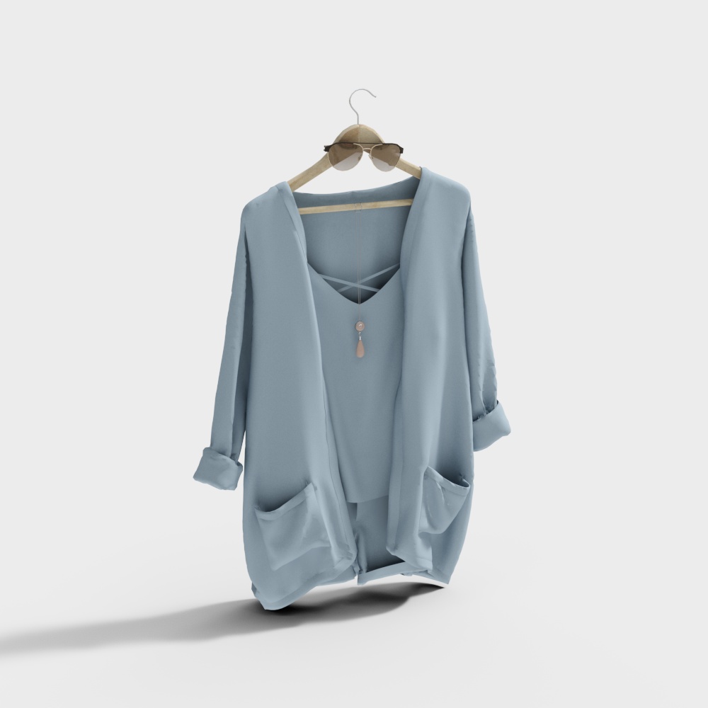 Quần áo trong cửa sổ cửa hàng quần áo hiện đại