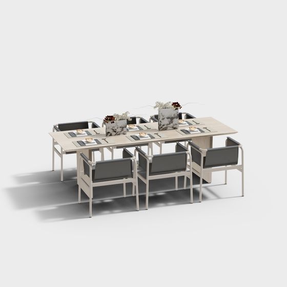 モダンラuxレストランレジャーテーブルと椅子