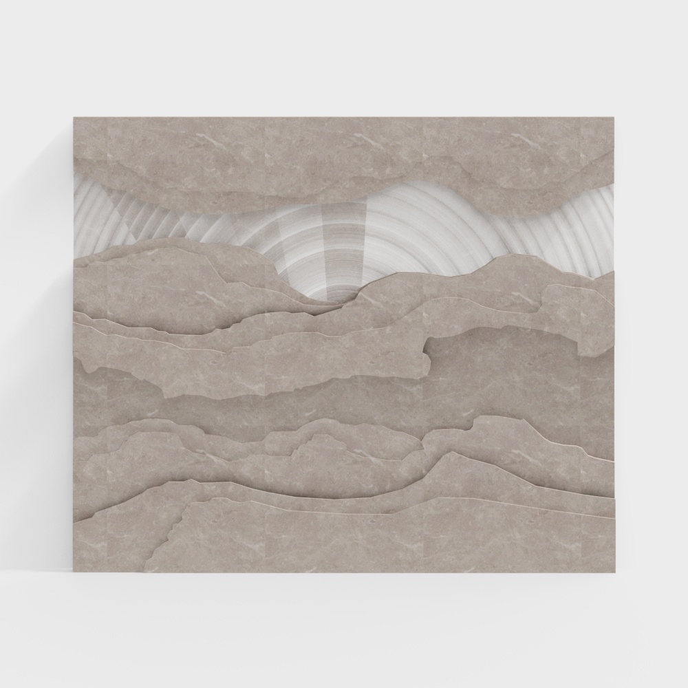 Modern living room background wall