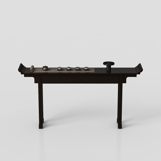 Charming Chinese Tea Table 3D model for Modern Design