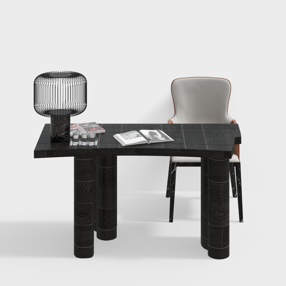 Modern office desk and chair combination