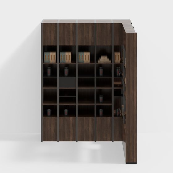 Urban Bookshelf 3D model