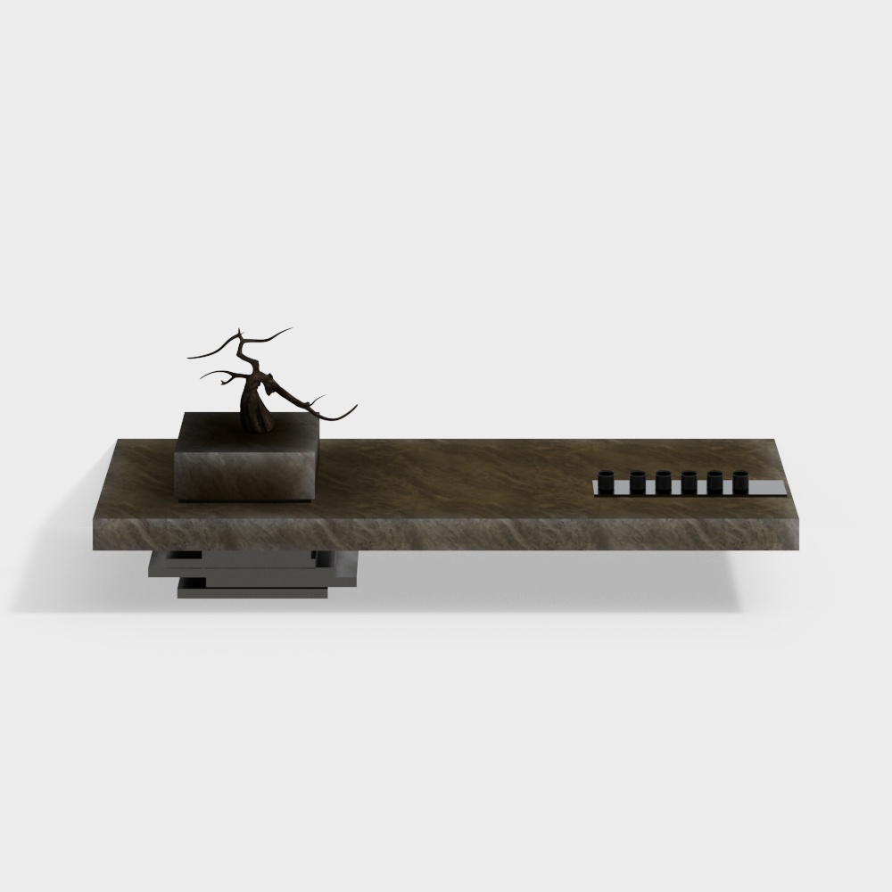 New Chinese-Style Stone Coffee Table