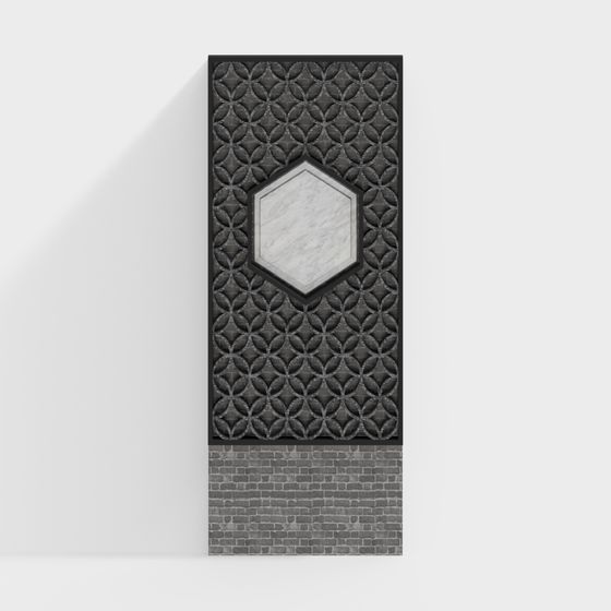 Urban Gateway Low-Polygon High-Detail 3D model