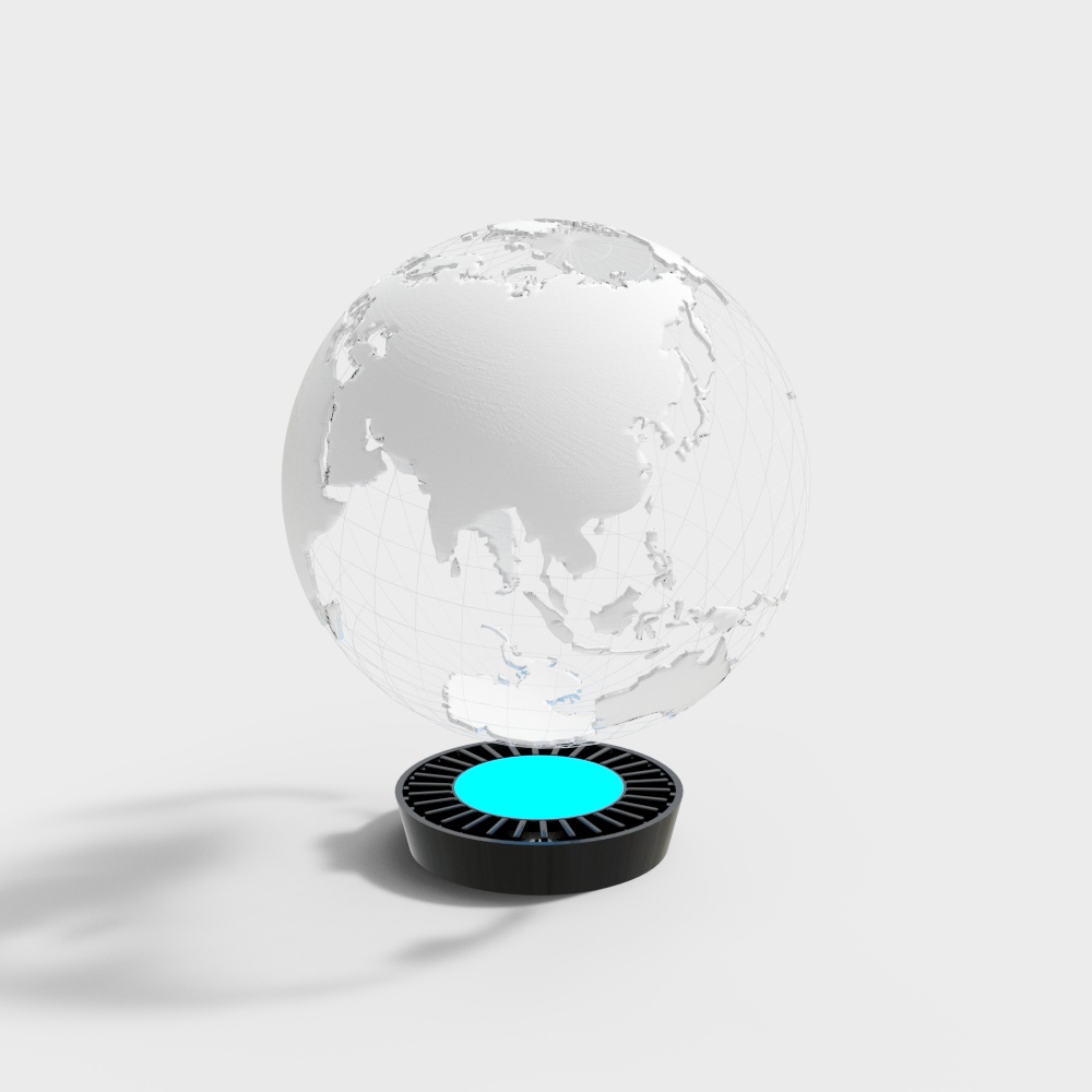 Stylish 3D Globe Model for Creative Projects