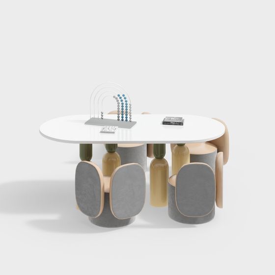 現代的な子供用テーブルと椅子セット