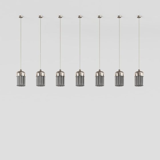 Sleek Modern Pendant Light 3D model