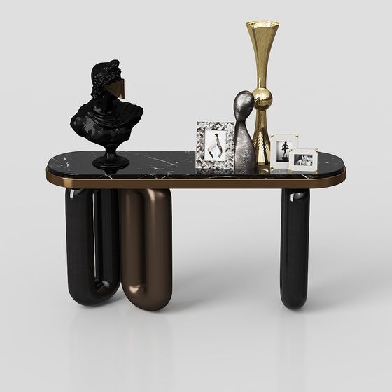 Urban Luxury Side Table 3D Model