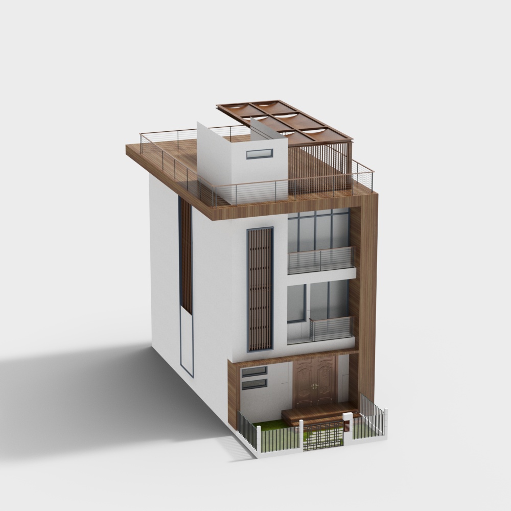 現代の郊外のヴィラ